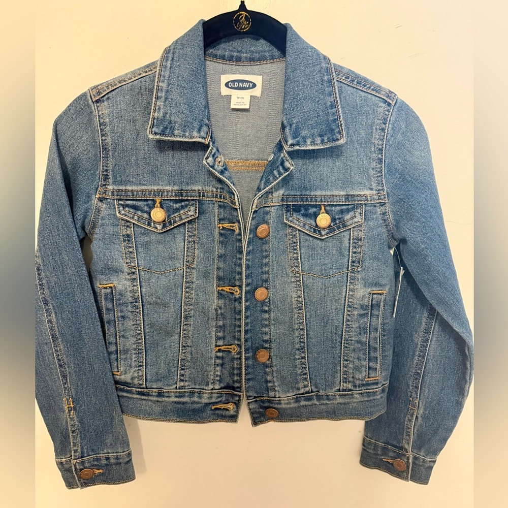 Old Navy Girls Denim Jacket with Brass Buttons